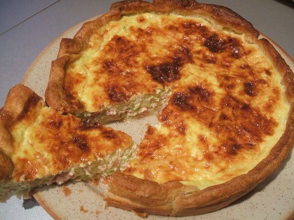 quiche jambon, courgette